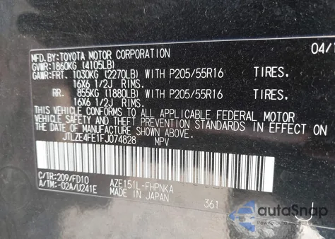 2015 Toyota Scion Xb z USA, uszkodzony, nr VIN JTLZE4FE1FJ074828